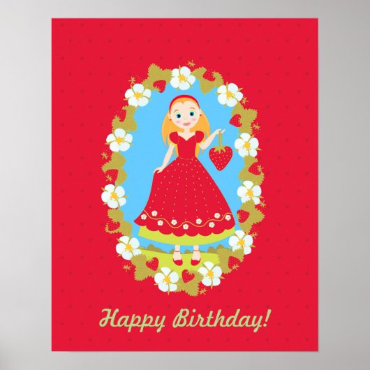 Red Strawberry Poster (Vorne)