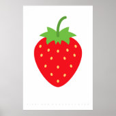 Red Strawberry Retro Poster 60er 70er Jahre Zitat (Vorne)