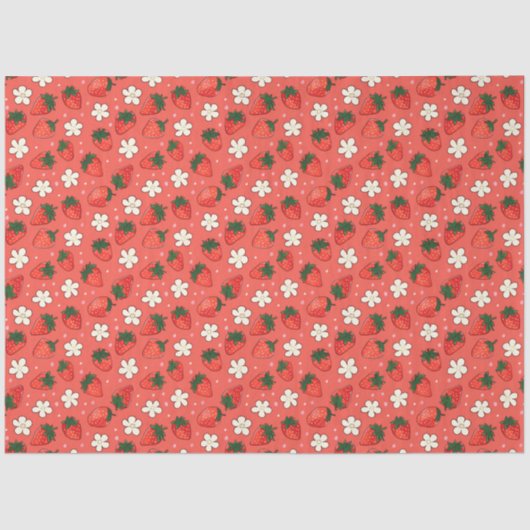 Red Strawberry Seidenpapier (Vorderseite)