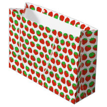 Red Strawberry Summer Fruit Pattern