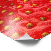 Red Strawberry Texture Fotodruck (Ecke)