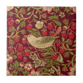 Red Strawberry Thief William Morris Backsplash Fliese (Vorderseite)