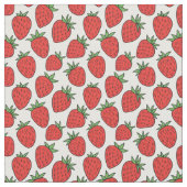 Red Strawberry | Whimsical Fruit Theme Stoff (Nahaufnahme)
