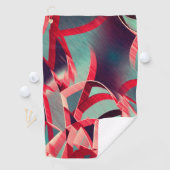 Red streaks over blue or gray, drizzled image golfhandtuch (Insitu)