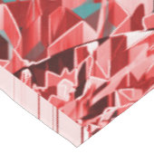 Red streaks over blue or gray, drizzled image tischdecke (Schrägansicht)