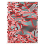 Red streaks over blue or gray, drizzled image tischdecke (Vorderseite)