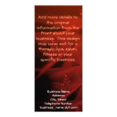 Red Stream Abstrakt Art Custom Werbekarte (Hinten)