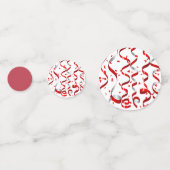 Red Streamers 50. Geburtstagsparty Konfetti (Vorderseiten)