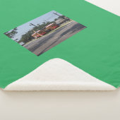 Red Street Car Fleece Blanket Sherpadecke (3/4)