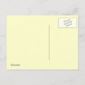 Red Strichmännchen Girl Graduate Ankündigungspostkarte (Rückseite)