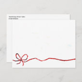 Red String of Fate 2024 Postkarte (Vorne/Hinten)