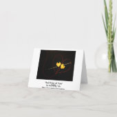 Red String of Fate Feiertagskarte (Rückseite)