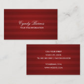 Red Strip Business Card Visitenkarte (Vorne/Hinten)