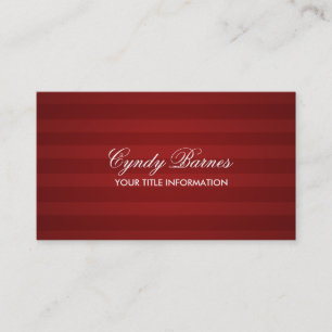 Red Strip Business Card Visitenkarte