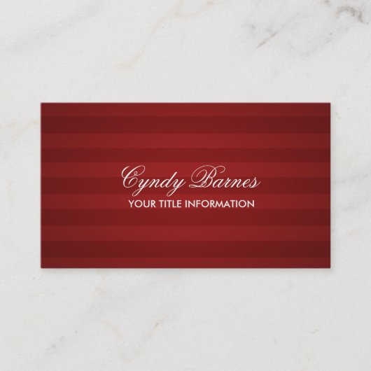 Red Strip Business Card Visitenkarte (Vorderseite)