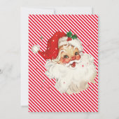 Red Strip Letter vom Santa Einladung (Rückseite)