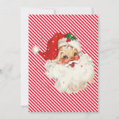 Red Strip Nice List Certificate Card Einladung (Rückseite)