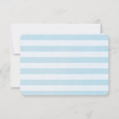 Red Strip Watercolor Lighthouse Wedding RSVP (Rückseite)