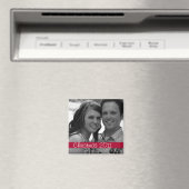 Red Strip Weihnachtsfeiertag Foto Magnet (In Situ (Geschirrspüler))