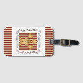Red Strip Weihnachtskeks Lebkuchen Mann Kinder Gepäckanhänger (Vorderseite (Horizontal))