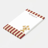 Red Strip Weihnachtskeks Niedlicher Lebkuchen Mann Post-it Klebezettel (angewinkelt)