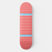 Red Stripe Blue Skateboard (Vorderseite)
