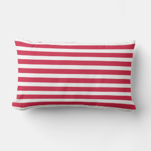 Red Stripe Nautical Throw Kissen