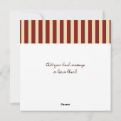 Red Stripe Niedlich Gingerbread Mann Weihnachten (Rückseite)