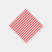 Red Stripe Preppy Serviette (Ecke)