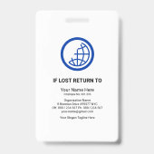 Red Stripe Spalten Special Foto Frame Press ID Ausweis (Rückseite)