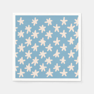 Red Stripe White & Blue Family Stars Barbecue Serviette