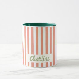 Red Striped Circus Tasse
