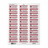 Red Striped Class 20XX | Editierbare Farbe (Vorne)