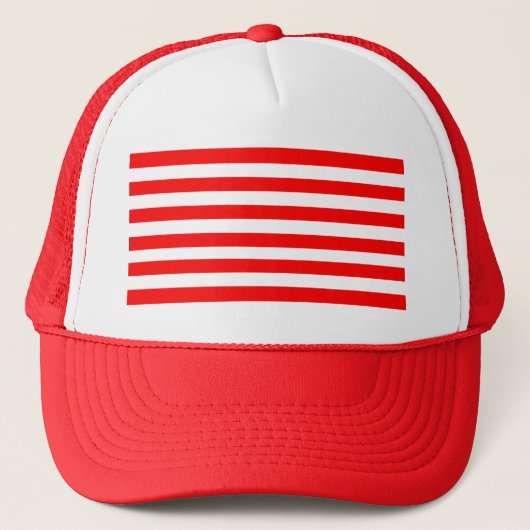 Red Striped Truckerkappe (Vorderseite)