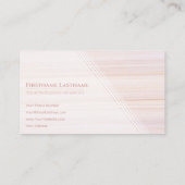 Red stripes bright marble surface elegant white visitenkarte (Rückseite)