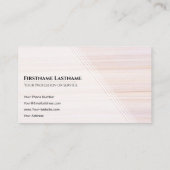 Red stripes bright marble surface elegant white visitenkarte (Rückseite)