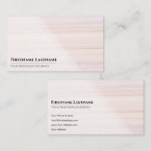 Red stripes bright marble surface elegant white visitenkarte (Vorne/Hinten)