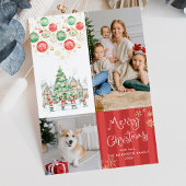 Red Stripes Festliche Grüntöne Frohe Weihnachten 2