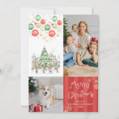 Red Stripes Festliche Grüntöne Frohe Weihnachten 2 (Vorderseite)