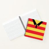 Red Stripes Jersey Template Notebook, Fußball Notizblock (Innenseite)