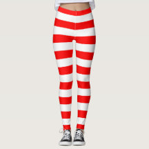 Red Stripes Leggings