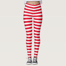 Red Stripes Leggings