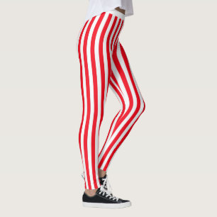Red Stripes Leggins