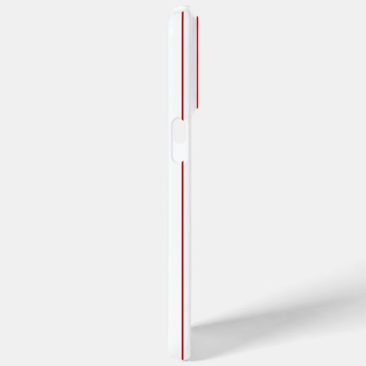 Red Stripes White Baseball Jersey Name Number Case-Mate iPhone Hülle (Rückseite / Rechts)