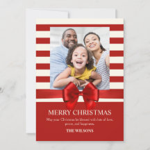 Red Strips Weihnachtsbänder Foto