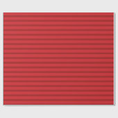 Red Strips Weihnachtswrapping Paper Geschenkpapier (Flach)