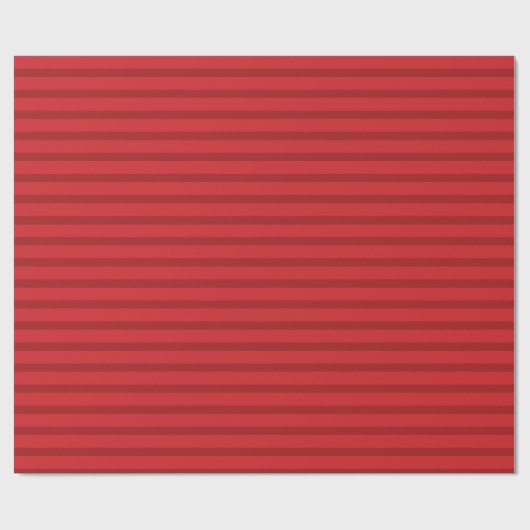Red Strips Weihnachtswrapping Paper Geschenkpapier (Flach)