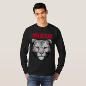 Red Style Apres Ski Snow Leopard T-Shirt (Vorne ganz)