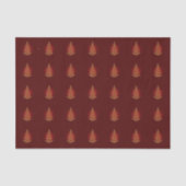 Red Stylish Christmas Tree Tissue Paper Seidenpapier (Vorderseite)