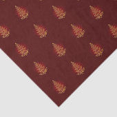Red Stylish Christmas Tree Tissue Paper Seidenpapier (Ausschnitt)